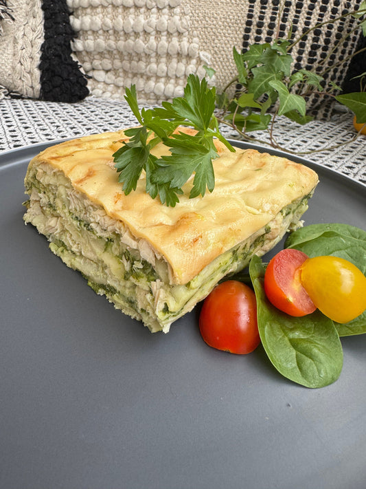 Лазаня със спанак и пилешко – кремообразен вкус без компромис